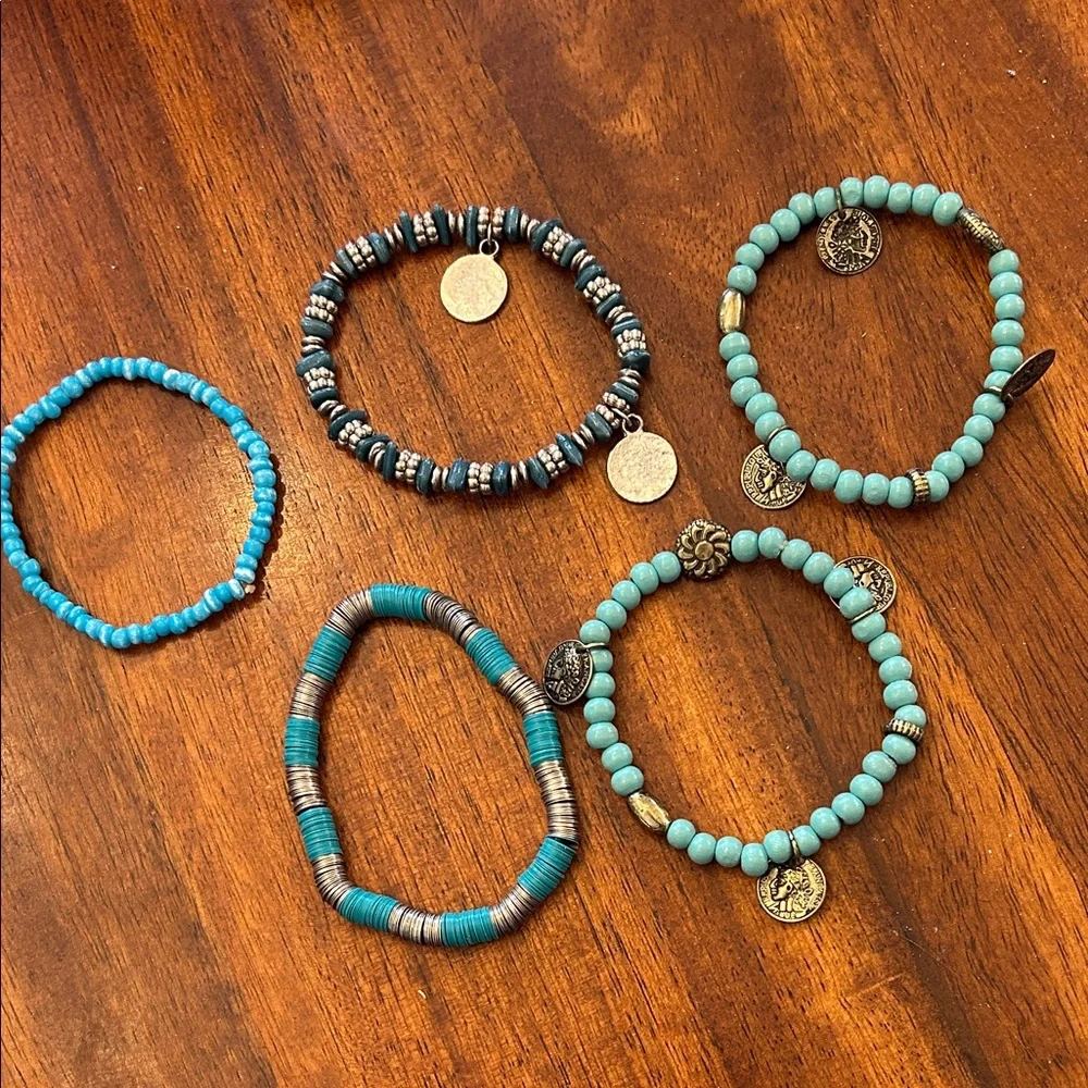 Evil Eye Festival Bohemian Wrap Around Blue Bracelet